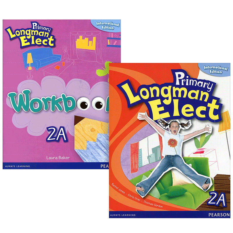 Pearson Primary Longman Elect 2A 英文原版 培生香港朗文小学英语教材2a全套 学生用书+练习册2本 英文版进口英语书籍