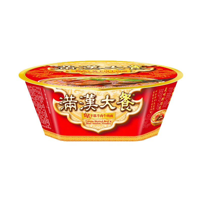 统一速食面满汉大餐台式半筋半肉胡椒猪肚鸡牛肉面泡面代餐