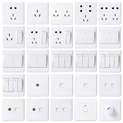 正泰1C明装开关插座墙壁开关面板