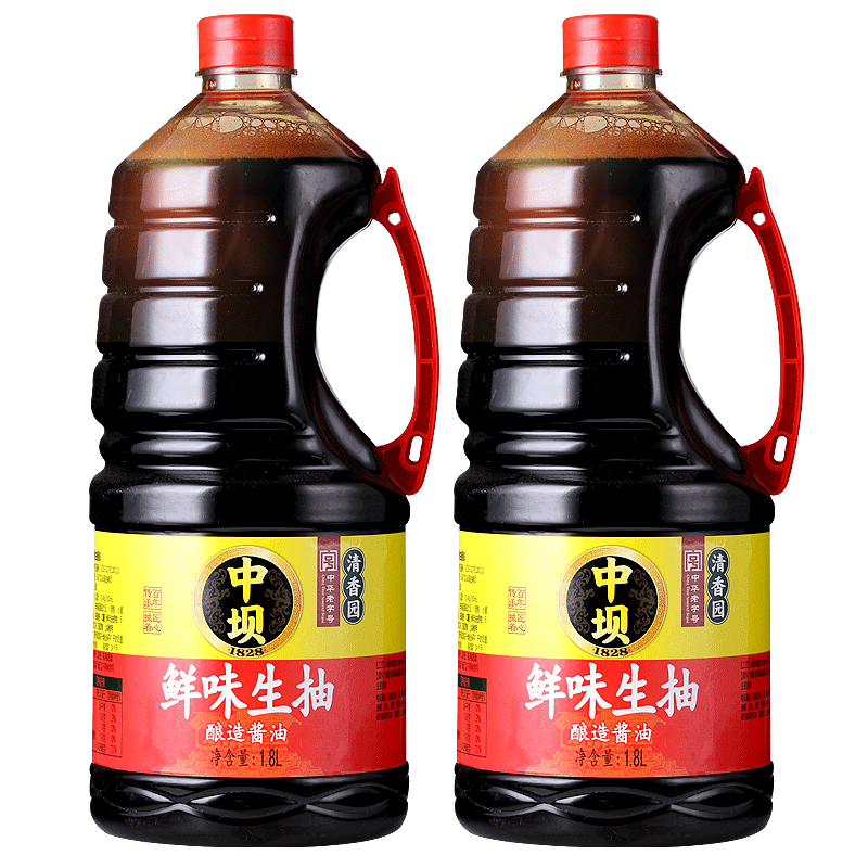 中坝口蘑老字号炒菜黄豆生抽酱油