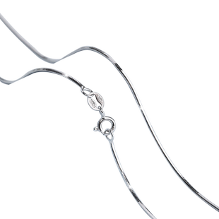 加长款925纯银链子无吊坠纯银项链女锁骨链单裸链毛衣链50 55CM