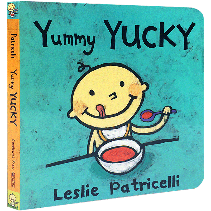 【送音频】一根毛小脏孩小毛孩系列英文原版 Yummy Yucky学习吃东西名家Leslie Patricelli幼儿启蒙纸板书绘本培养宝宝的行为