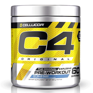 Cellucor原力C4氮泵健身肌酸β丙氨酸烈性氮泵粉绿疯子鹿头病原体