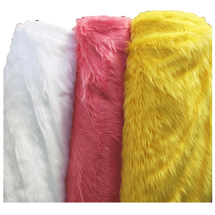 9cm毛长白色黑色驼色长毛绒布料cosplay服装道具柜台布展示毛毯