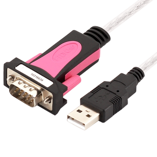 z-tek力特USB转rs232串口线公头DB9针COM口FT232芯片转换器ZE533C