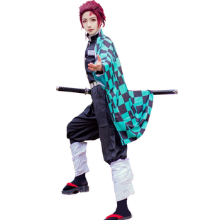 猫老师灶门炭治郎COS假发男反翘性转女棕黑色鬼灭之刃cosplay假毛