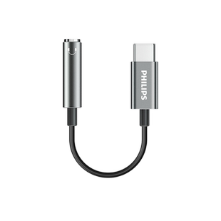 飞利浦typec耳机转接头DAC线tpc安卓3.5mm接口HiFi转换器适用华为小米三星note10/S20魅族16s手机ipadpro平板