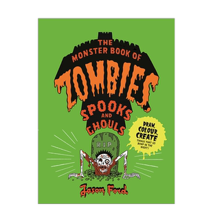 【现货】Zombies, Spooks and Ghouls 怪物书:自己画僵尸、幽灵和食尸鬼书籍进口原版