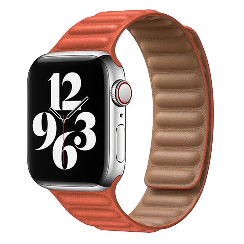 星图适磁力扣表带apple watch1234567s8se9苹果手表男女mm42潮新款iwatch40回环44皮质iphone皮制链式ultra49