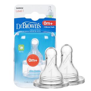 drbrowns布朗博士标口奶瓶标准口径奶嘴硅胶母乳流量1/2/3/4/Y型