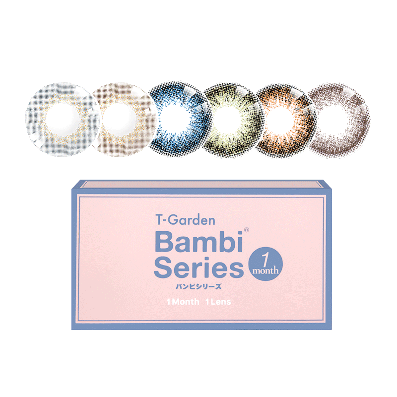 T-Garden日本Bambi美瞳月抛隐形眼镜近视小直径女视客旗舰店1片SK