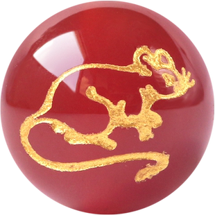 红玛瑙珠子散珠十二生肖隔珠本命年手串配饰红绳手链diy饰品配件