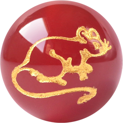 12生肖红玛瑙珠子散珠红绳编织