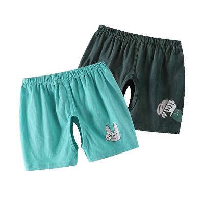 两条装夏季纯棉薄款婴儿开档裤