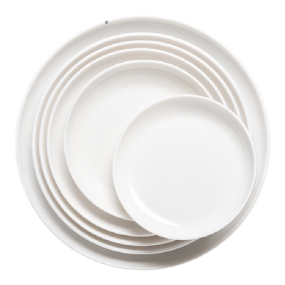 扬格商用白色塑料盘子