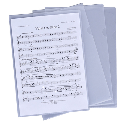 创易50个装文件夹l型二单页A4