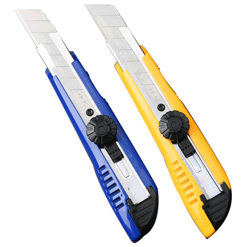 得力小号美工刀片不锈钢金属重型