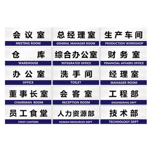 工厂生产车间区域划分标识牌分区牌产品分类牌公司企业亚克力办公室门牌定制总经理董事长厂长仓库财务室挂牌