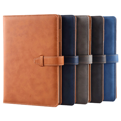 笔记本子加厚皮带扣a5简约