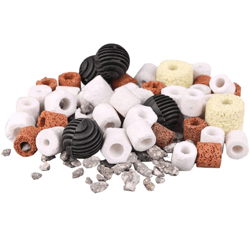 森森鱼缸过滤材料细菌屋七合一鱼缸滤材陶瓷环过滤器麦饭石玻璃环