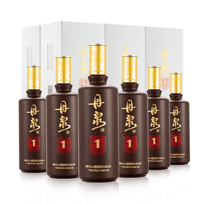 【酒厂自营】广西丹泉酒洞藏精酿1号53度酱香型白酒500ml*6瓶整箱