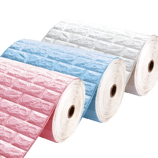 墙纸自粘防水防潮3d立体墙贴壁纸墙壁遮丑神器泡沫砖墙面装饰贴纸