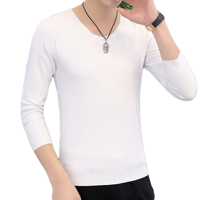 无痕长袖t恤男士内衣秋季韩版