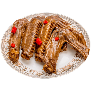 金丹酱板鸭翅膀香辣湖南常德特产卤味熟食真空装休闲鸭肉零食200g