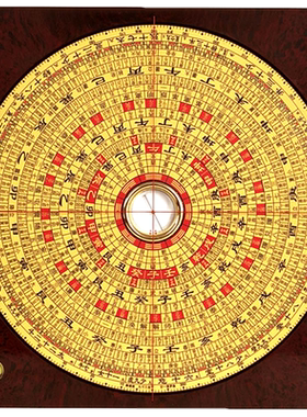 2020新款 崇道堂罗盘三合三元盘3寸5寸6寸8寸9寸10寸风水盘纯铜盘