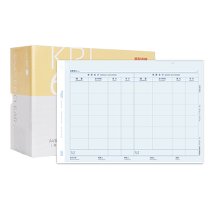 用友A4平行记账凭证打印纸 双摘要平行记账凭证纸2019新政府会计制度 政务软件与行政事业单位通用KPJ501