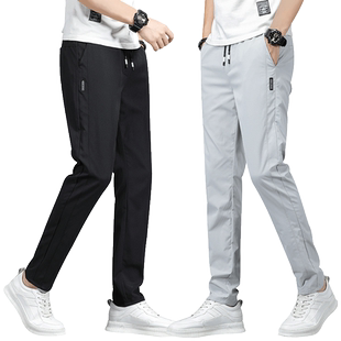 2025春季新款运动长裤子男士休闲裤男夏季薄款直筒速干裤修身潮流