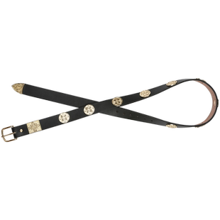 重回汉唐汉服配饰日常百搭劲草唐制单扣革带腰带