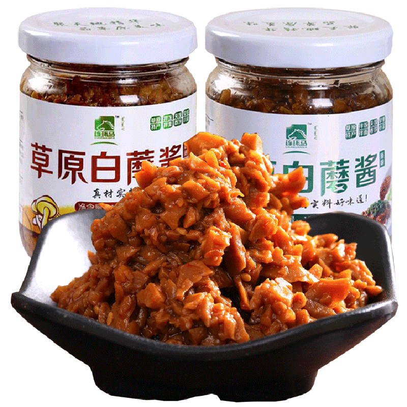 坝上草原白蘑酱白菇酱特产赤峰蘑菇酱拌饭酱拌面酱下饭酱国民食品