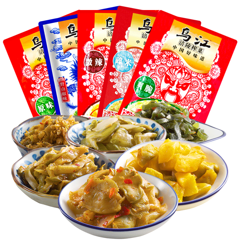 乌江片装整箱酸辣味下饭菜