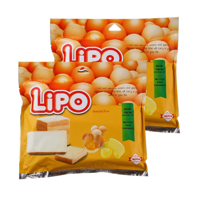Lipo进口黄油味2袋面包300g×2包