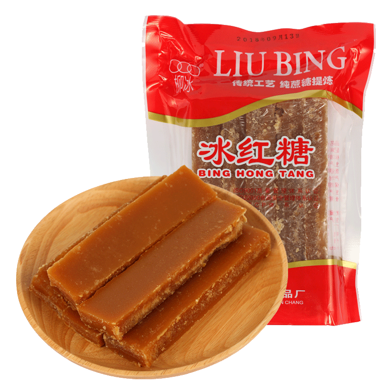 柳冰广西土法甘蔗红糖块红糖红糖酵素冰红糖袋装红片糖454g