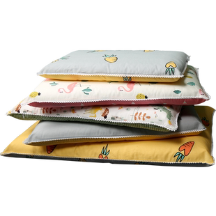 低薄枕头护颈椎单人矮枕芯成人学生女纯棉软枕卡通儿童枕芯带枕套