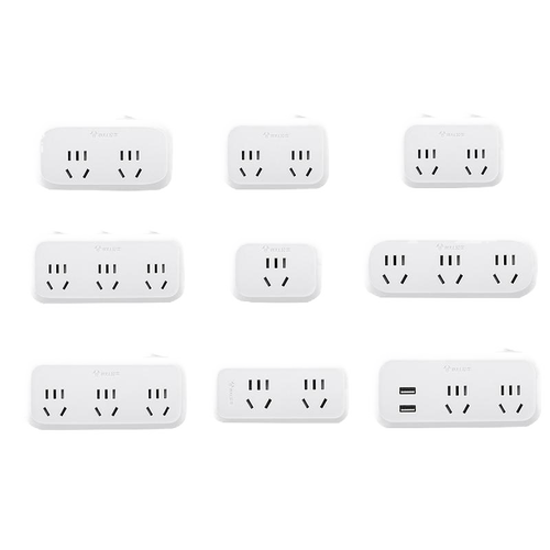 公牛插座转换器多孔面板插板插排家用不带线多功能一转二转三无线