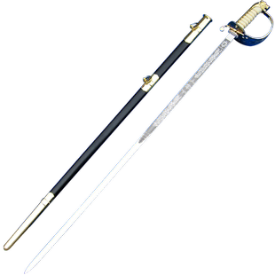 龙泉古羽刀剑 虎威仪仗指挥剑不锈钢欧式西洋剑装饰道具剑 未开刃