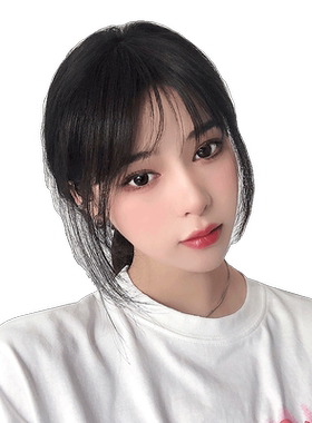 艾妃千代空气刘海自然假发片真