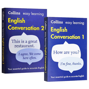 柯林斯轻松学英语口语会话2册 Collins Easy Learning English Conversation Book 英文原版