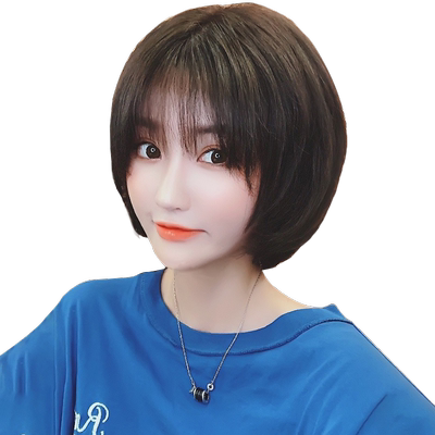 假发女短发波波自然手织