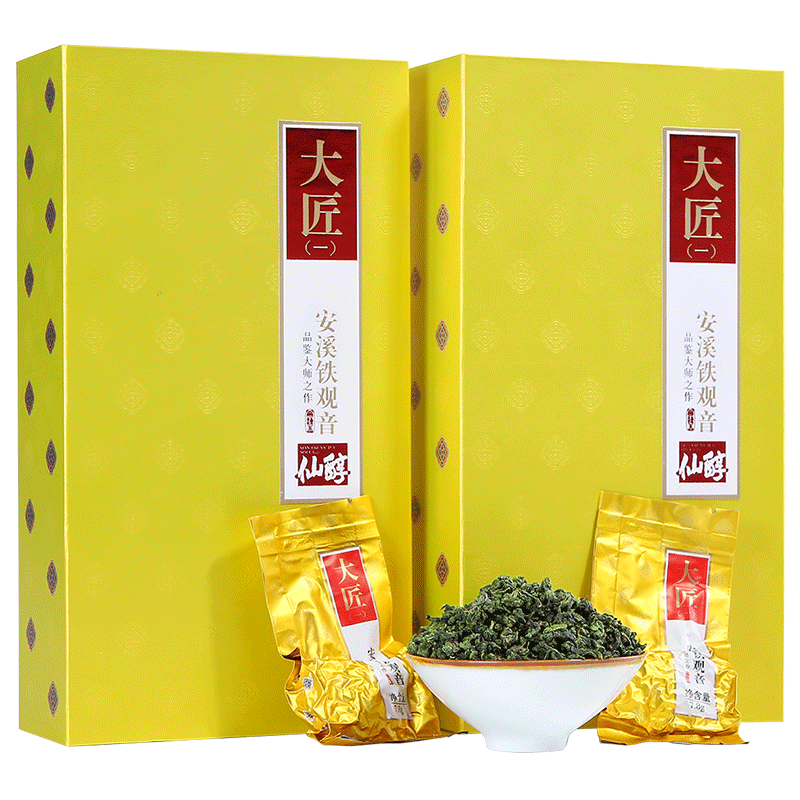 【大匠一】安溪铁观音参赛茶叶浓香型新茶乌龙茶送礼盒装500g