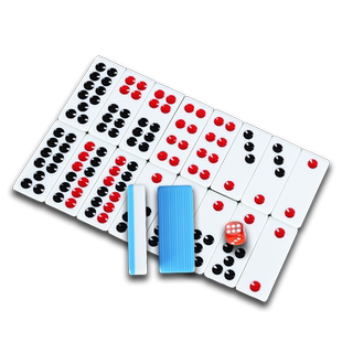 牌九牌家用骨牌天九推牌竹丝成人特大排九古牌长牌送色子