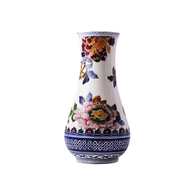 gien法国进口花瓶手绘陶瓷