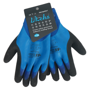 加绒保暖手套防寒防水耐低温防滑冷冻链冷库搬运清洁野外劳务批发