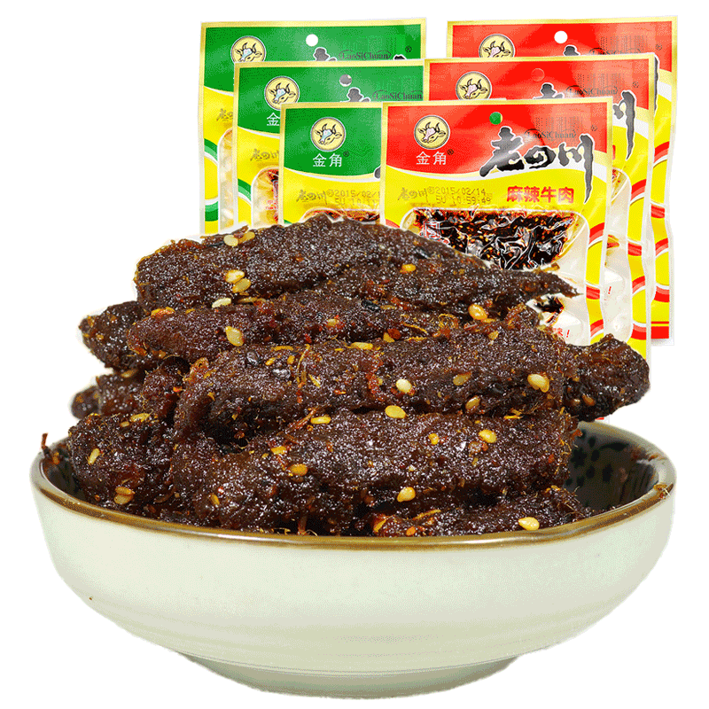 老四川麻辣牛肉干金角重庆特产