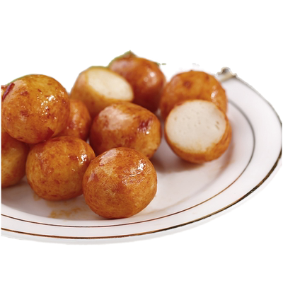 百草味烧烤鱼丸Q弹海味即食小吃