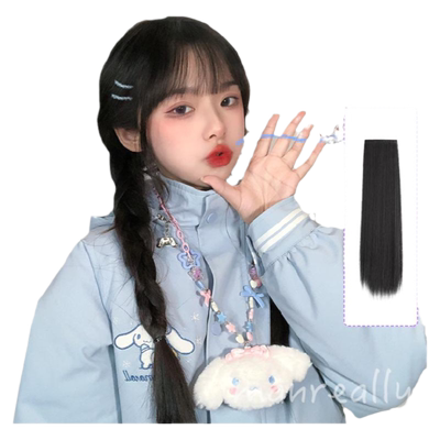 漫真小片式直发片增发蓬松无痕女