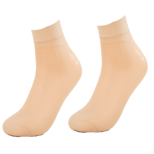 丝袜女短袜超薄一次性黑色透明短款防勾丝女袜水晶对对袜短筒袜子